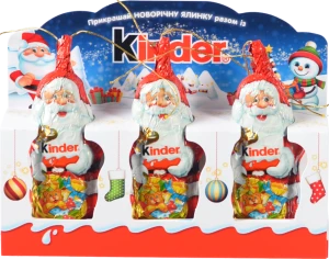 Шоколад фігурний молочний з молочним шаром Kinder к/у 45г