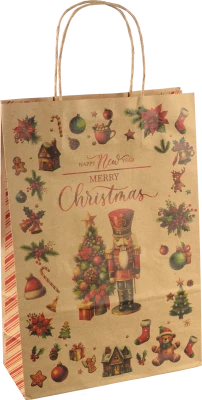 Пакет паперовий ПБС 340х230х100 крафт