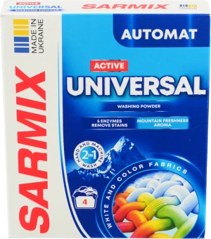 Порошок Sarmix 300г activ universal д.всіх типів прання