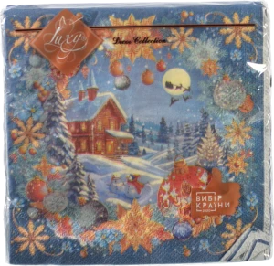 Серветка Luxy 18шт 33х33 3 шари магія свята