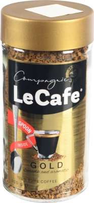 Кава Le Cafe 200г gold розчинна ск.