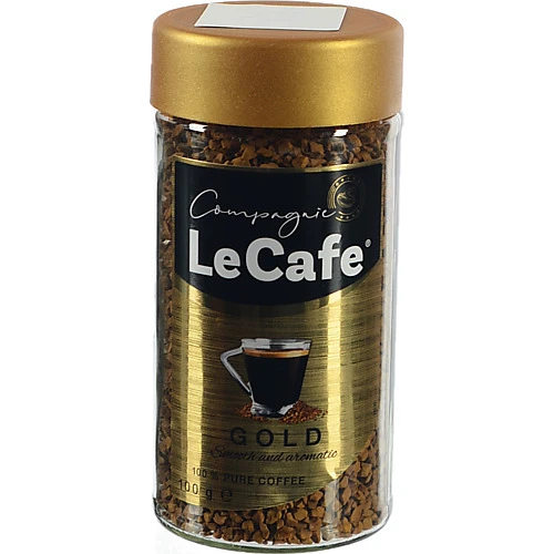 Кава LeCafe 100г gold розчинна с.б