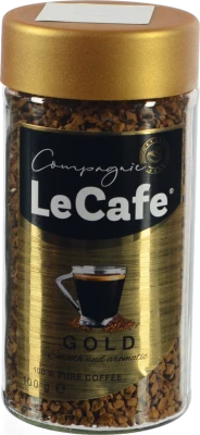 Кава LeCafe 100г gold розчинна с.б
