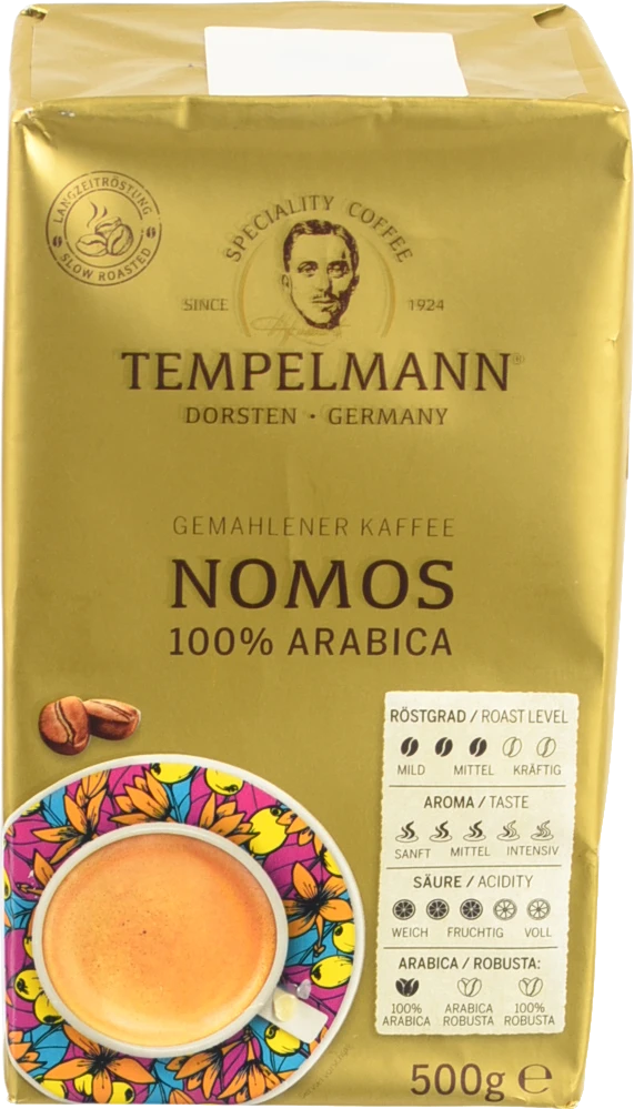 Кава Tempelmann 500г nomos мелена