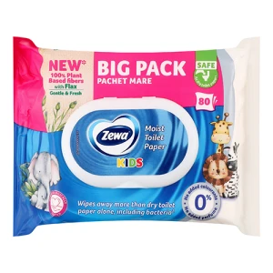 Туалетний папір Zewa 80шт вологий beby