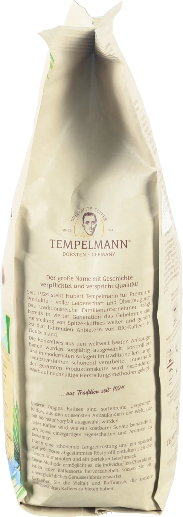 Кава Tempelmann 1кг brazil crema bohnen зерно