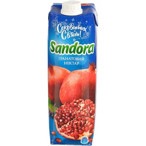 Нектар освітлений пастеризований гранатовий Sandora т/п 0.95л