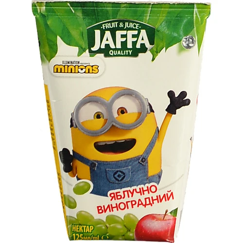 Нектар освітлений Яблучно-виноградний Minions Jaffa т/п 125мл