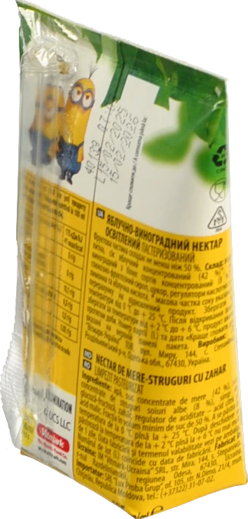 Нектар освітлений Яблучно-виноградний Minions Jaffa т/п 125мл