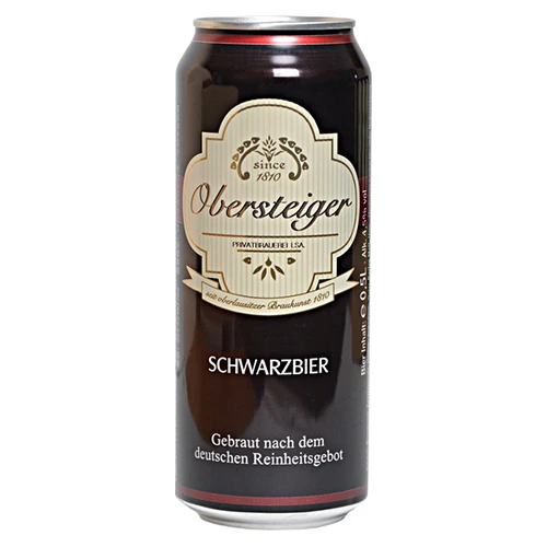 Пиво Obersteiger 0.5л schwarzbier темне фільтроване з.б