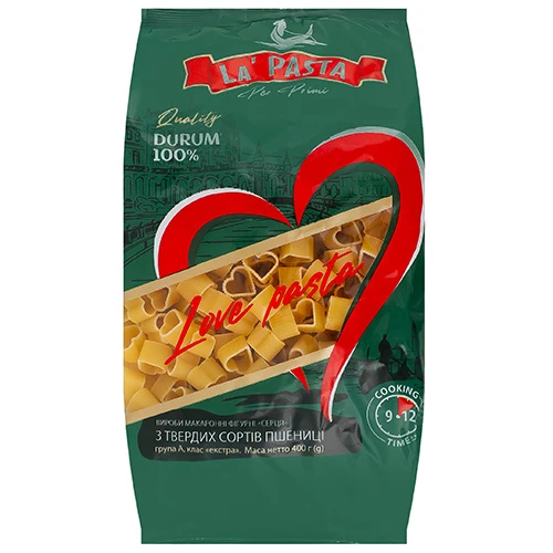 Макарони La Pasta 400г серця