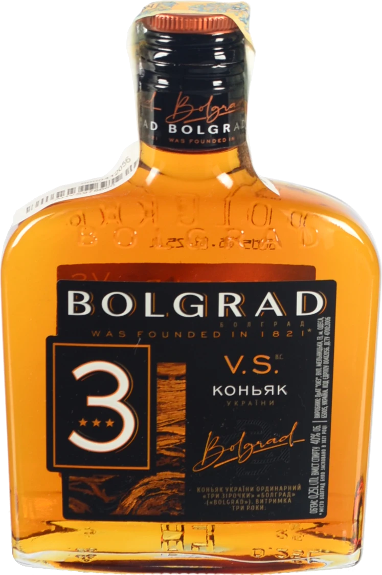 Коньяк Bolgrad 0,25л 3 зірки