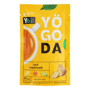 Концентрат напою безалкогольного пастеризований Чай імбирний Yogoda д/п 50г