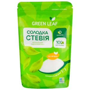 Стевія Green Leaf 250г солодка 1:1 д.п
