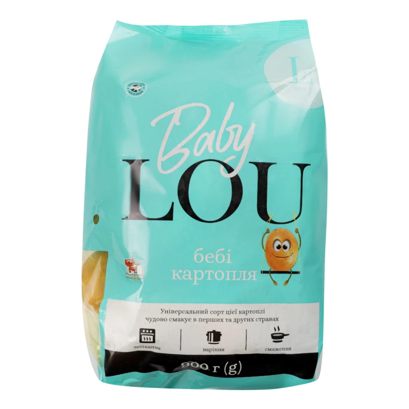 Картопля BABY LOU 900г мита свіжа size L