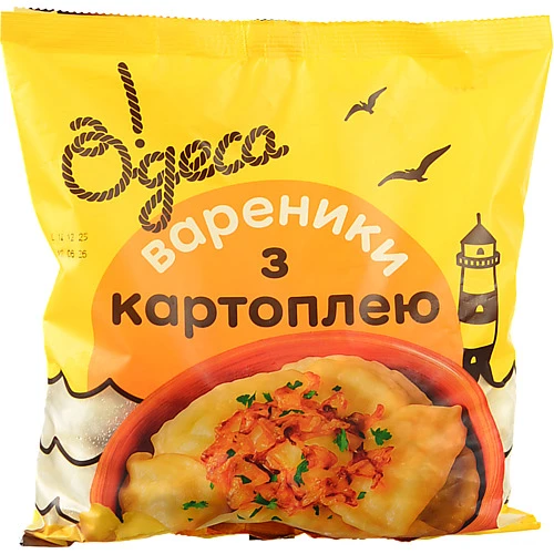 Вареники Одеса 800г картопля смажена цибуля
