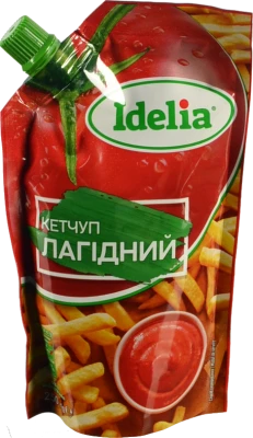 Кетчуп Idelia 250г лагідний д.пак