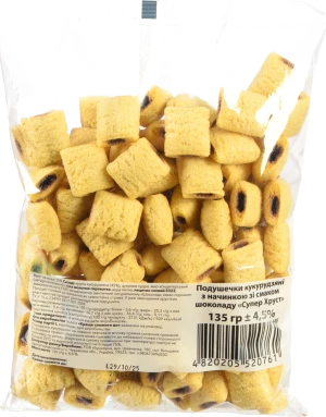 Подушечки Супер Хруст 135г кукурудзяні шоколад