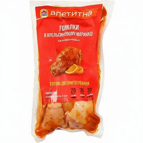 Гомілка в апельсиновому маринаді кур.бр н.ф. охолоджена фасована Наша Ряба