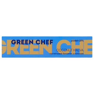 Батончик протеїновий з кокосом з підсолоджувачами Coconut halva Green Chef к/у 40г