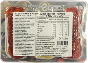Набір нарізка Caula TapaSnack 120г фует чорізо сир №1