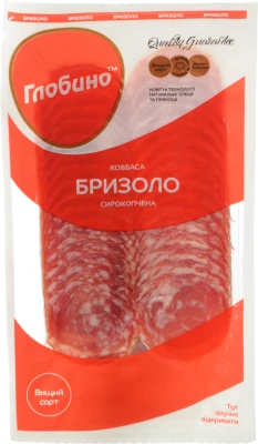 Ковбаса нарізка Бризоло Глобино сирокопчена (80г)