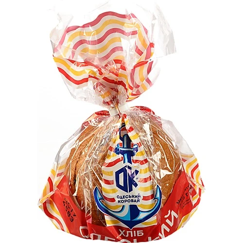 Хліб пшенично-житній половинка в нарізці Одеський Одеський хлібозавод №4 м/у 425г