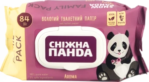 Т.папір Сніжна панда 84 шт aroma вологий