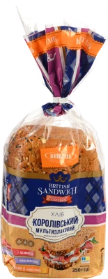 Хліб «Київхліб» «Королівський мультизлаковий» нарізаний скибками, 350г