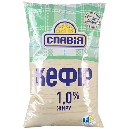 Кефір Славія 850г 1% жир.