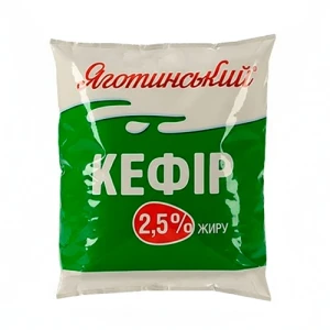 Кефір Яготинське 400мл плівка 2.5%