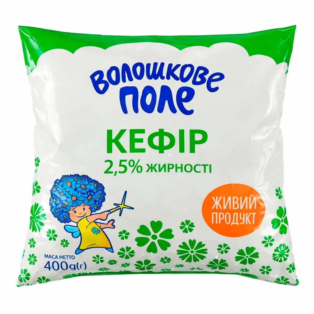 Кефір Волошкове поле 400г 2.5% пл.