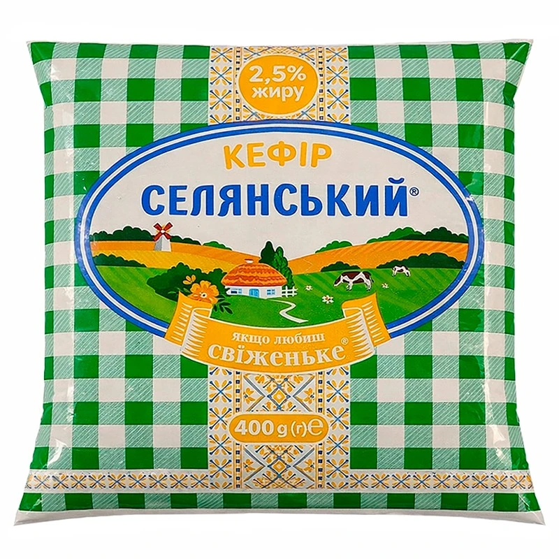 Кефір 2.5% Селянський м/у 450г
