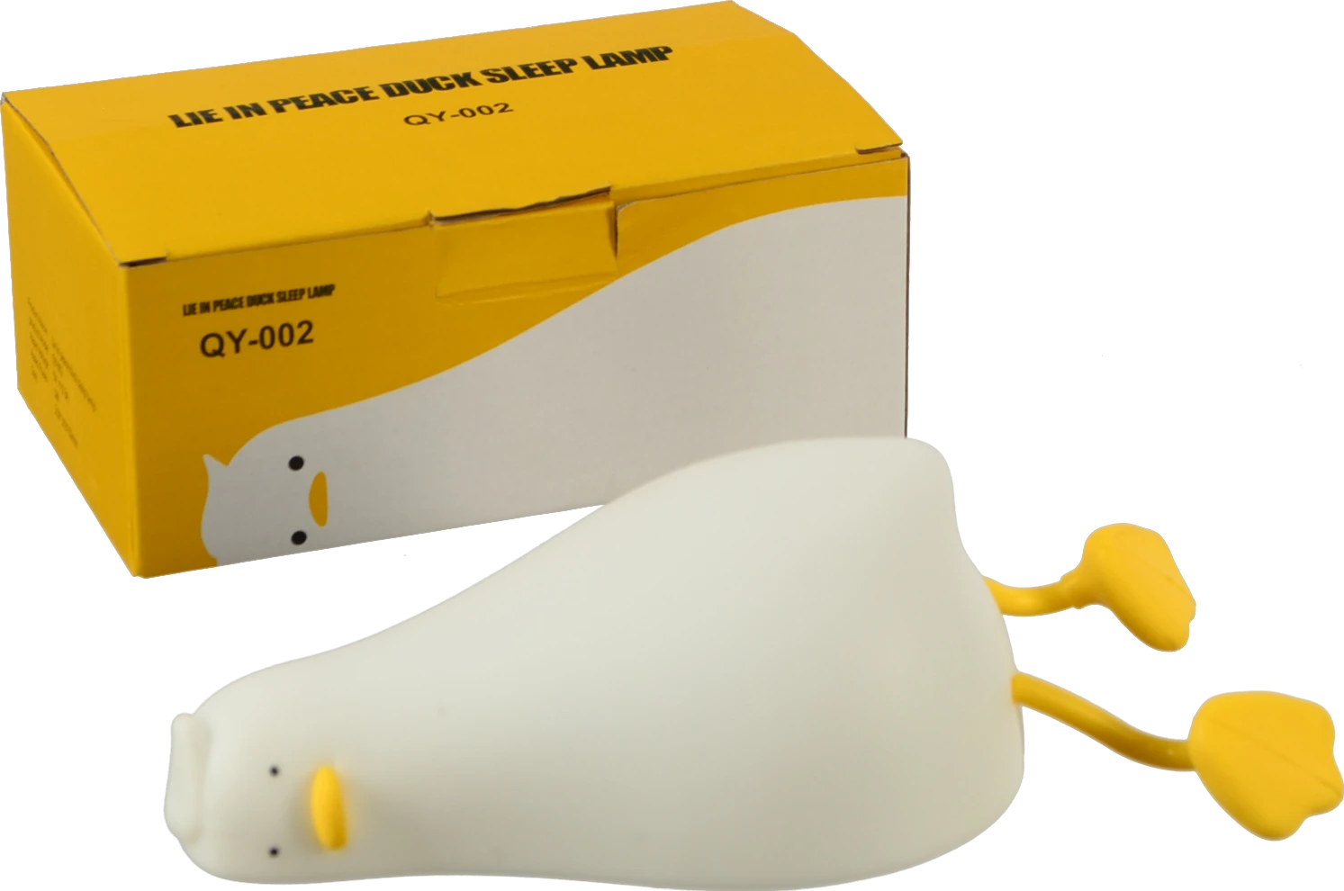 Нічник бездротовий силіконовий Качечка 16x10x6см