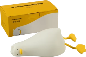 Нічник бездротовий силіконовий Качечка 16x10x6см