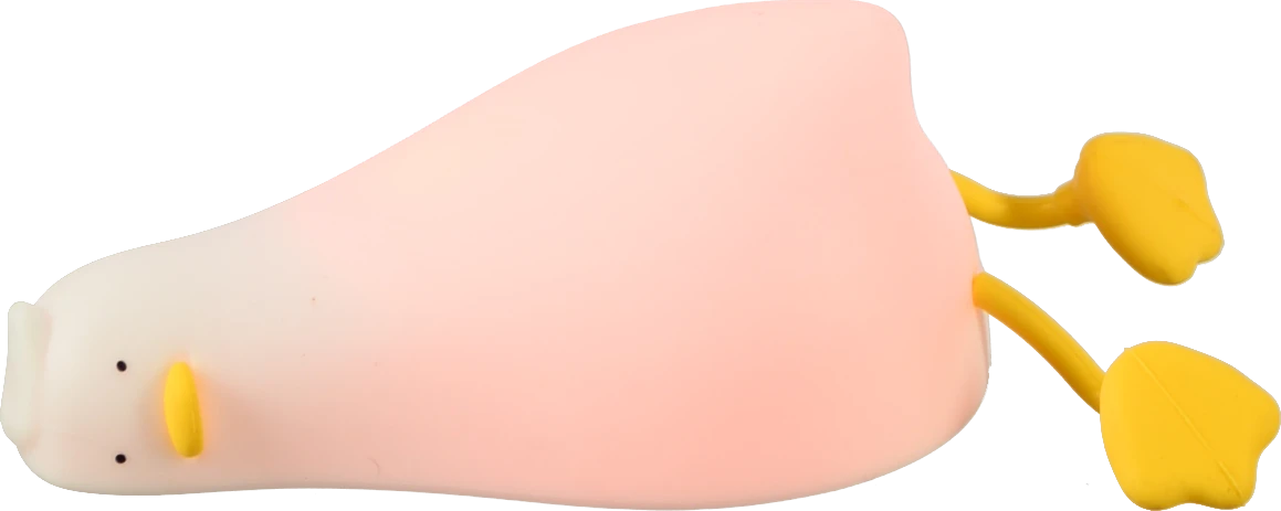 Нічник бездротовий силіконовий Качечка 16x10x6см