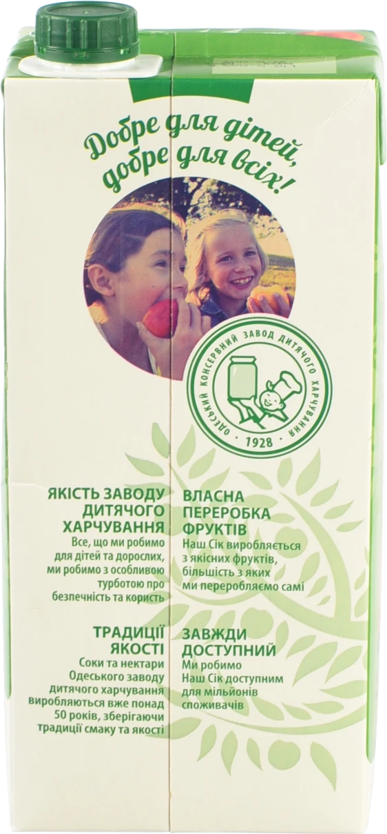 Сік Наш сік 0.95л яблуко персик