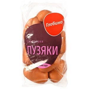 Сардельки Глобино Пузяки, першого ґатунку, необгорнуті