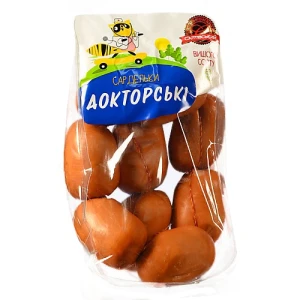 Сардельки Салтівський М’ясокомбінат Докторські, вищого ґатунку