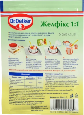 Желфікс з пектином із яблук Dr.Oetker м/у 20г