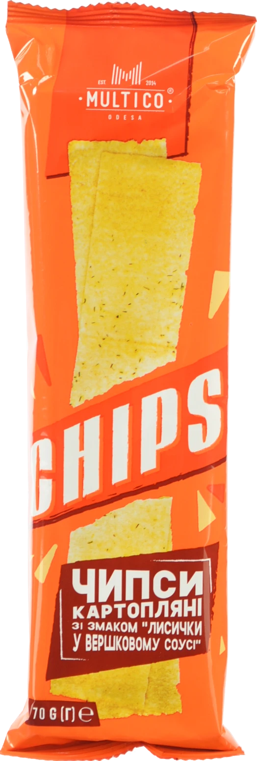 Чипси Multico 70г лисички у вершковому соусі