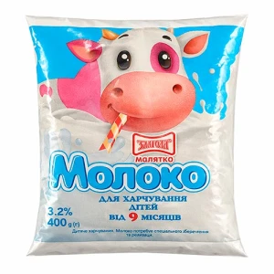 Молоко Злагода Малятко 400мл 3.2%