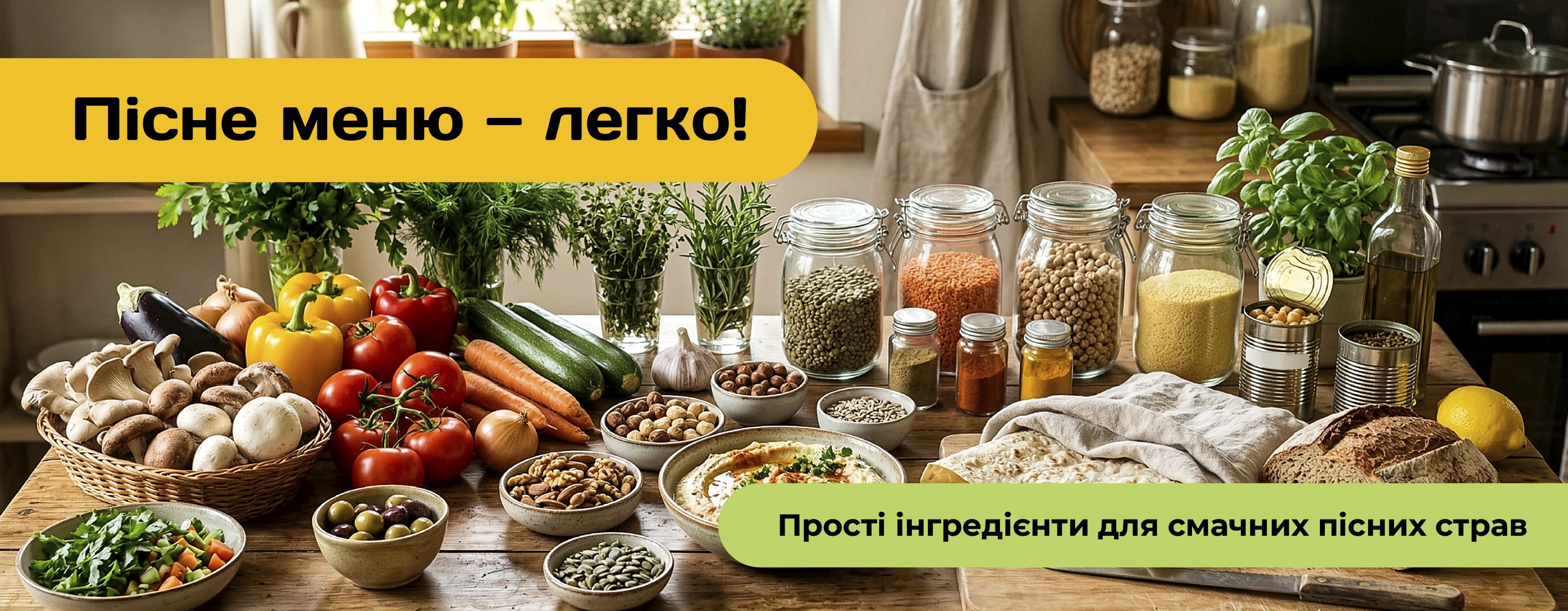 🥕 Пісне меню — легко і смачно!