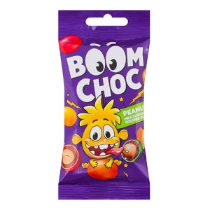 Драже Арахіс у молочному шоколаді та різнокольоровій глазурі Boom Choc м/у 45г