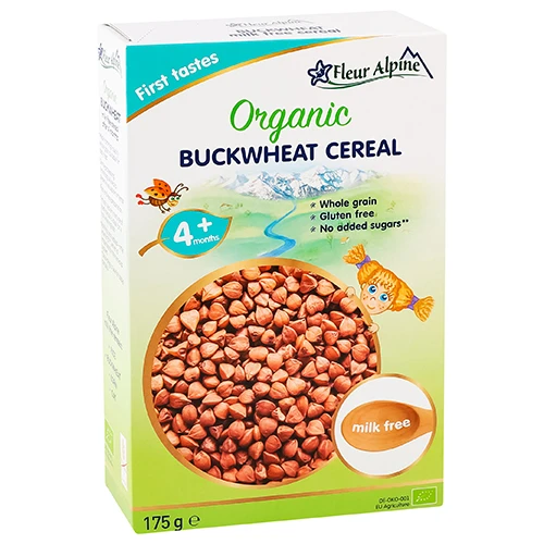 Каша безмолочна для дітей від 4міс Buckwheat cereal Organic Fleur Alpine к/у 175г