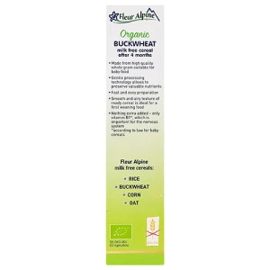 Каша безмолочна для дітей від 4міс Buckwheat cereal Organic Fleur Alpine к/у 175г