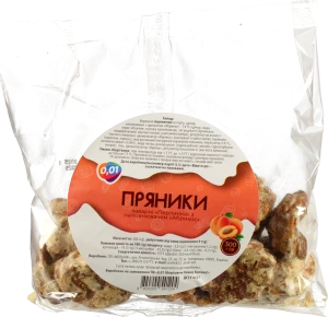 Пряники 0.01 Перлинка 300г аромат абрикос
