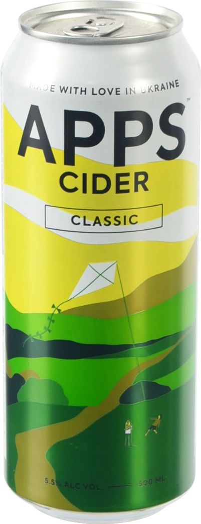 Сидр Apps 500мл 5.5% солодкий газований Класік з/б
