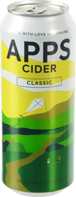 Сидр Apps 500мл 5.5% солодкий газований Класік з/б