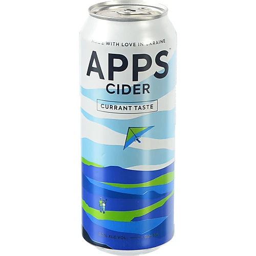 Сидр Apps 0.5л 5.5% чорна смородина лаванда з.б